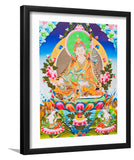 Padmasambhava or Guru Rimpoche - Framed Prints, Painting Art, Art Print, Framed Art, Black Frame