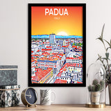 Padua Italy Art Sunset Art Print, City Art Print, Framed Art Print Wall Art Home Decor, Framed Picture