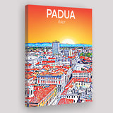 Padua Italy Art Sunset Art Print ,City Art Print, Large Canvas, Canvas Print Wall Art Home Decor