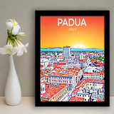 Padua Italy Art Sunset Art Print, City Art Print, Framed Art Print Wall Art Home Decor, Framed Picture
