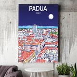 Padua Italy Art Night Art Print ,City Art Print, Large Canvas, Canvas Print Wall Art Home Decor