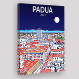 Padua Italy Art Night Art Print ,City Art Print, Large Canvas, Canvas Print Wall Art Home Decor