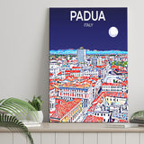Padua Italy Art Night Art Print ,City Art Print, Large Canvas, Canvas Print Wall Art Home Decor