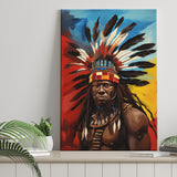 Painting Portrait The Medicine Man African Warrior, Painting Art, Canvas Prints Wall Art Home Decor