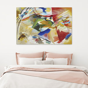 Painting With Green Center By Wassily Kandinsky Canvas Wall Art - Canvas Prints, Prints for Sale, Canvas Painting, Canvas On Sale