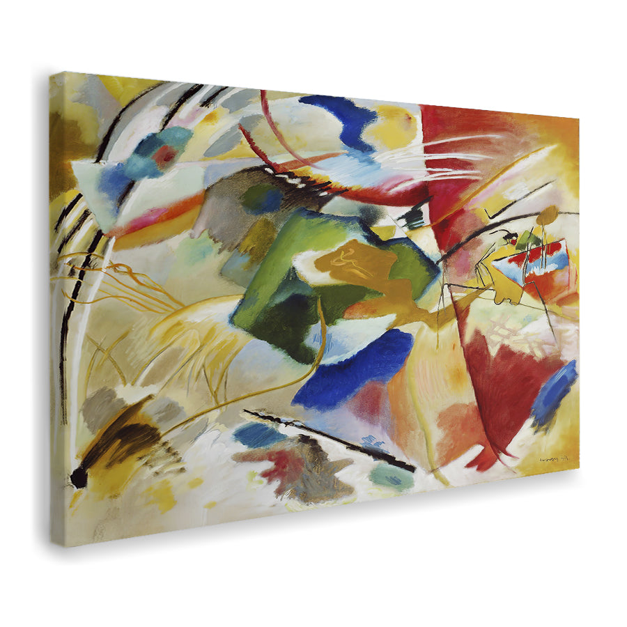 Painting With Green Center By Wassily Kandinsky Canvas Wall Art - Canvas Prints, Prints for Sale, Canvas Painting, Canvas On Sale