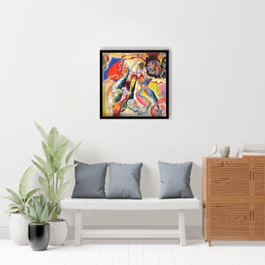 Painting with red spot by Wassily Kandinsky-Arr Print, Canvas Art, Frame Art, Plexiglass cover
