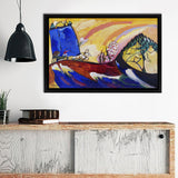 Painting With Troika By Wassily Kandinsky Framed Canvas Wall Art - Framed Prints, Canvas Prints, Prints for Sale, Canvas Painting