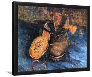 Pair Of Shoes By Vincent Van Gogh-Art Print,Canvas Art,Frame Art,Plexiglass Cover