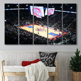 Palace in Auburn Hills Detroit, Stadium Canvas, Sport Art, Gift for him, Multi Panels B, Canvas Prints Wall Art Decor