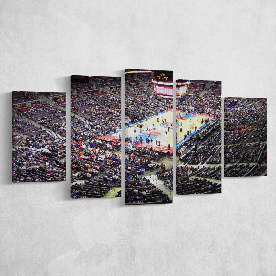 Palace of Auburn Hills, Stadium Canvas, Sport Art, Large Canvas, Multi Panels, Canvas Prints Wall Art Decor