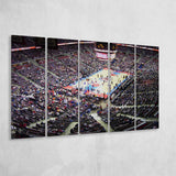 Palace of Auburn Hills, Stadium Canvas, Sport Art, Gift for him, Multi Panels B, Canvas Prints Wall Art Decor