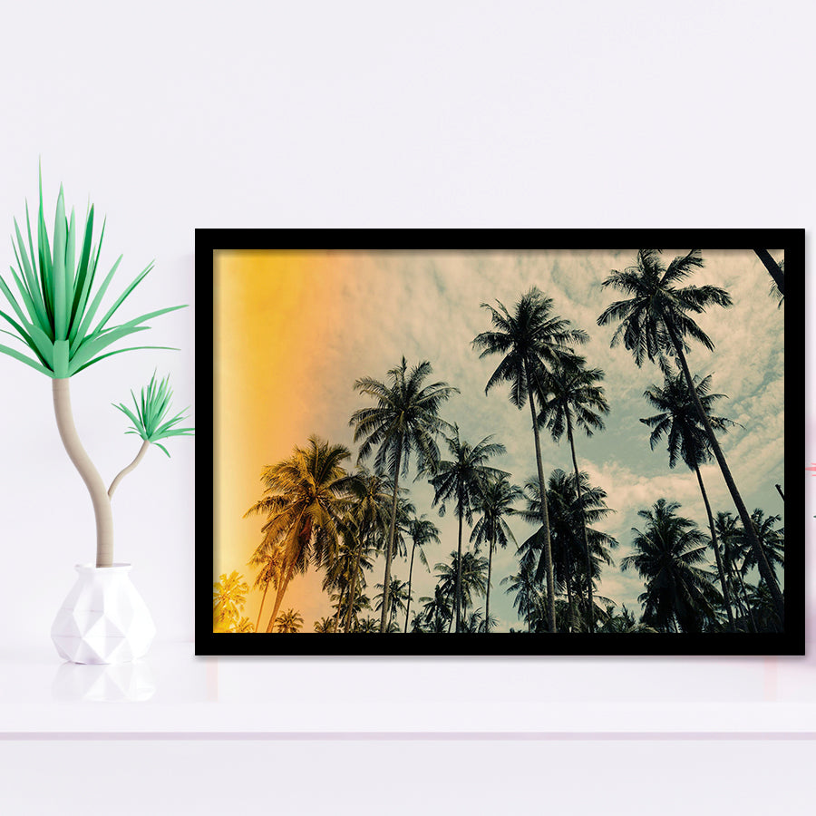 Palm Trees 2 Framed Art Prints Wall Decor - Painting Prints, Framed Picture, Home Decor