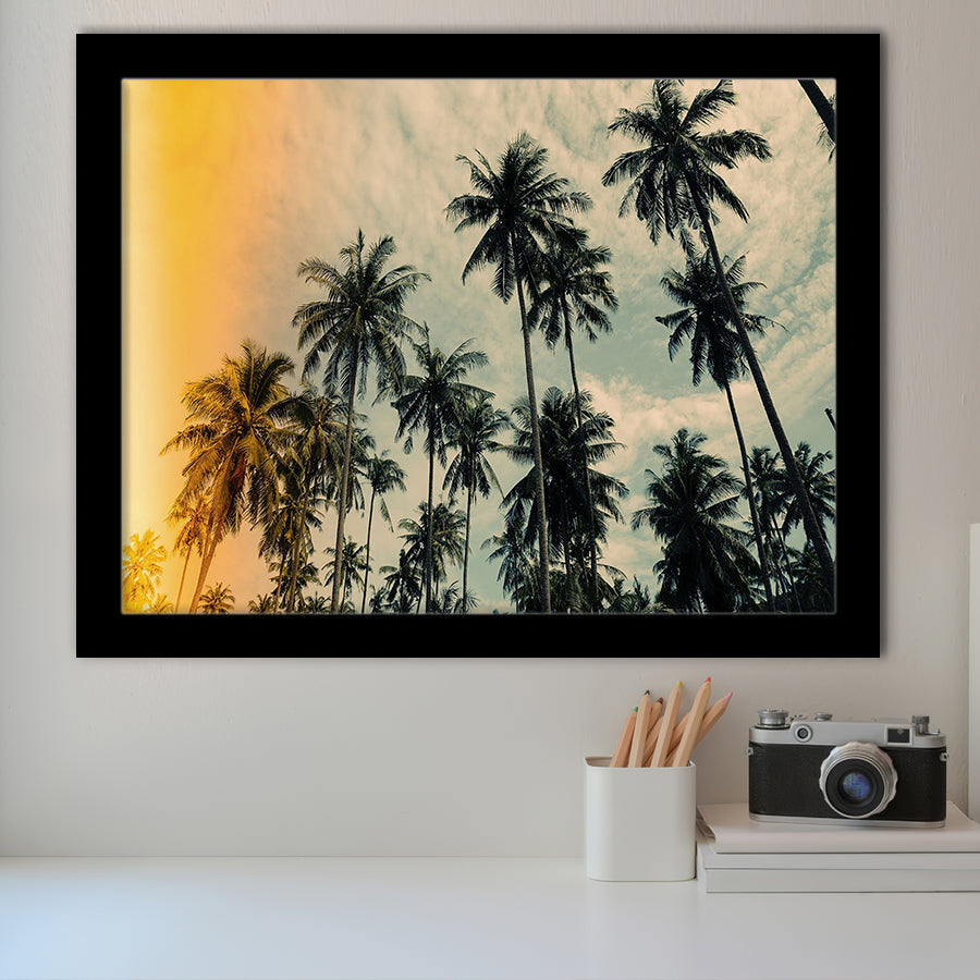 Palm Trees 2 Framed Art Prints Wall Decor - Painting Prints, Framed Picture, Home Decor