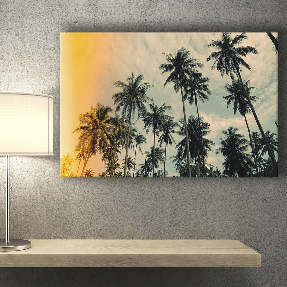 Palm Trees 2 Canvas Prints Wall Art Decor - Paiting Canvas, Art Prints, Wall Decor, For Sale