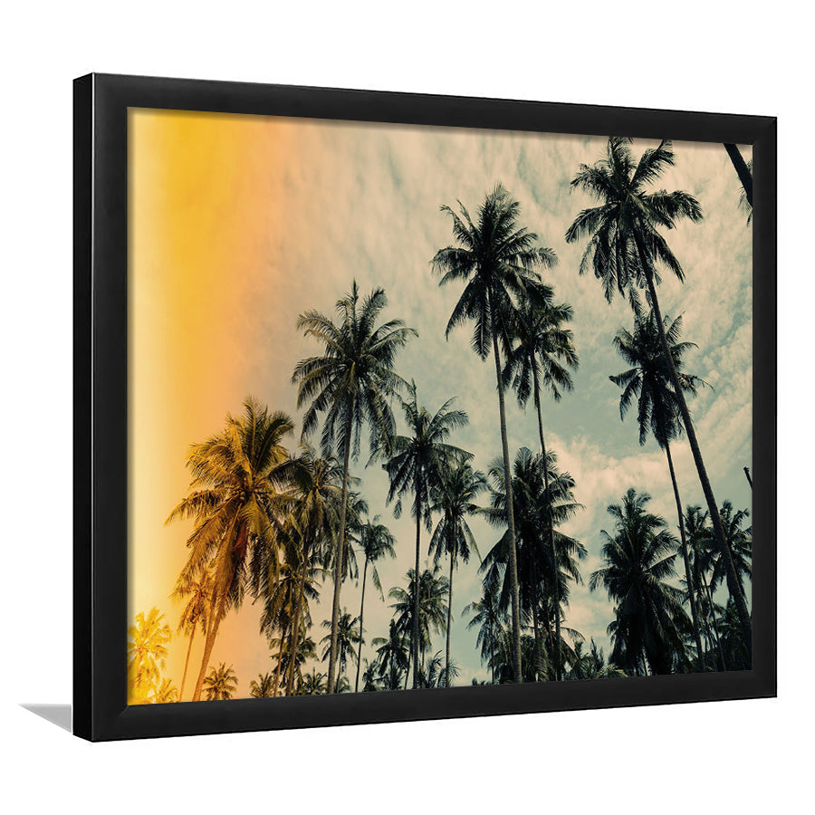 Palm Trees 2 Framed Art Prints Wall Decor - Painting Prints, Framed Picture, Home Decor