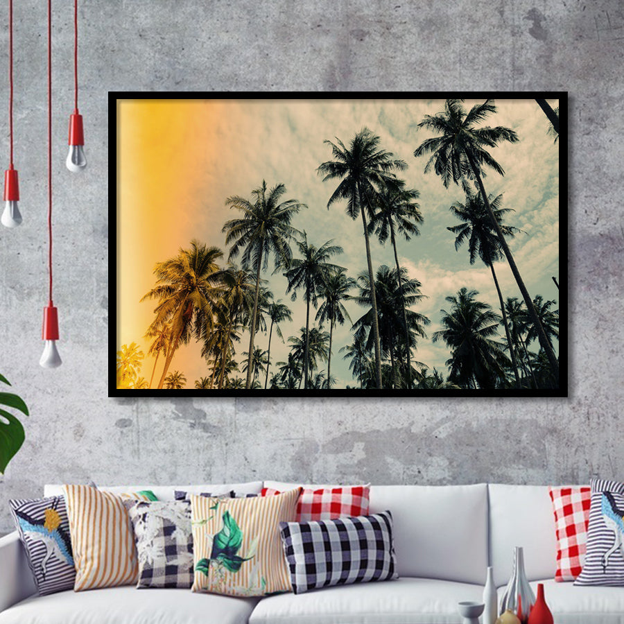 Palm Trees 2 Framed Art Prints Wall Decor - Painting Prints, Framed Picture, Home Decor