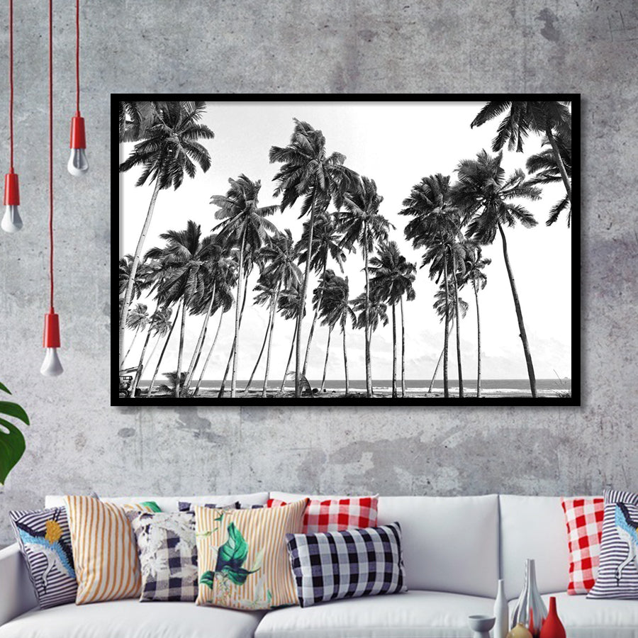 Palm Trees Framed Art Prints Wall Decor - Painting Prints, Framed Picture, Home Decor