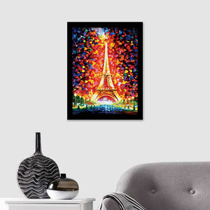 Paris Eiffel Tower Lighted Framed Art Prints - Framed Prints, Prints for Sale, Painting Prints