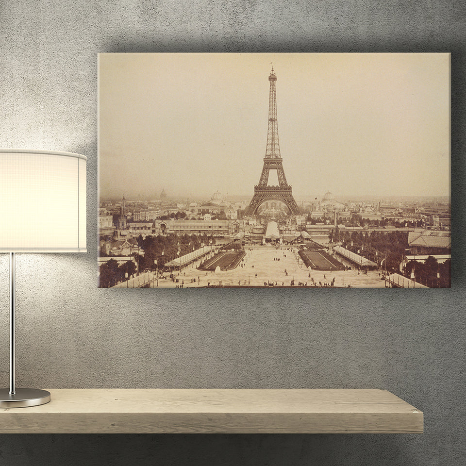 Paris Black And White Print, Eiffel Tower Canvas Prints Wall Art Home Decor