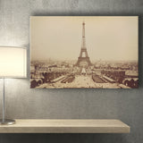 Paris Black And White Print, Eiffel Tower Canvas Prints Wall Art Home Decor