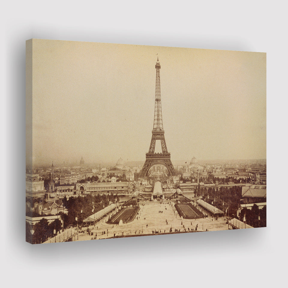 Paris Black And White Print, Eiffel Tower Canvas Prints Wall Art Home Decor