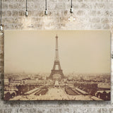 Paris Black And White Print, Eiffel Tower Canvas Prints Wall Art Home Decor