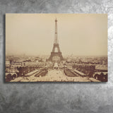 Paris Black And White Print, Eiffel Tower Canvas Prints Wall Art Home Decor