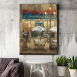 Paris Cafe I Crop Canvas Wall Art - Canvas Prints, Prints for Sale, Canvas Painting, Canvas On Sale
