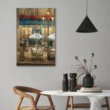 Paris Cafe I Crop Canvas Wall Art - Canvas Prints, Prints for Sale, Canvas Painting, Canvas On Sale