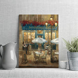 Paris Cafe I Crop Canvas Wall Art - Canvas Prints, Prints for Sale, Canvas Painting, Canvas On Sale