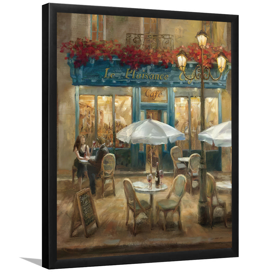 Paris Cafe I Crop Framed Art Prints - Framed Prints, Prints for Sale, Painting Prints