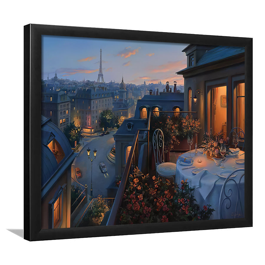 Paris Evening Framed Wall Art Prints - Framed Prints, Prints for Sale, Framed Art