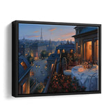 Paris Evening Framed Canvas Wall Art - Framed Prints, Prints for Sale, Canvas Painting