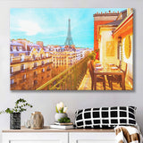 Paris Oil Painting, Paris Romatic Black & White  Canvas Prints Wall Art Home Decor - Painting Canvas, Ready to hang