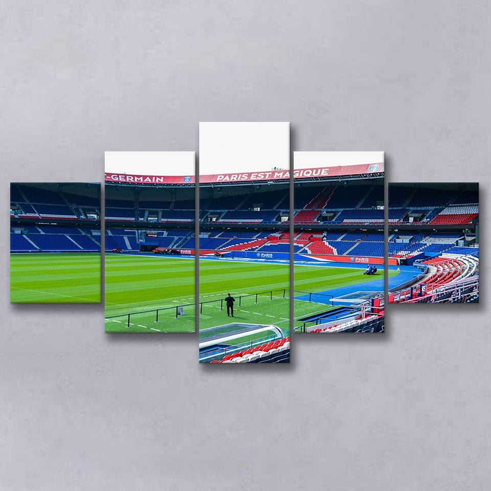 Paris Saint Germain Stadium Canvas Prints Parc Des Princes Wall,Multi Panels,Sport Stadium Art Prints, Fan Gift