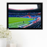 Paris Saint Germain Stadium Framed Canvas Prints Parc Des Princes Wall,Sport Stadium Art Prints, Fan Gift