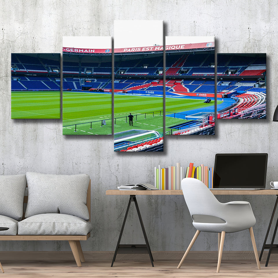 Paris Saint Germain Stadium Canvas Prints Parc Des Princes Wall,Multi Panels,Sport Stadium Art Prints, Fan Gift