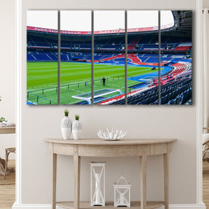 Paris Saint Germain Stadium Canvas Prints Parc Des Princes Wall,Multi Panels B,Sport Stadium Art Prints, Fan Gift