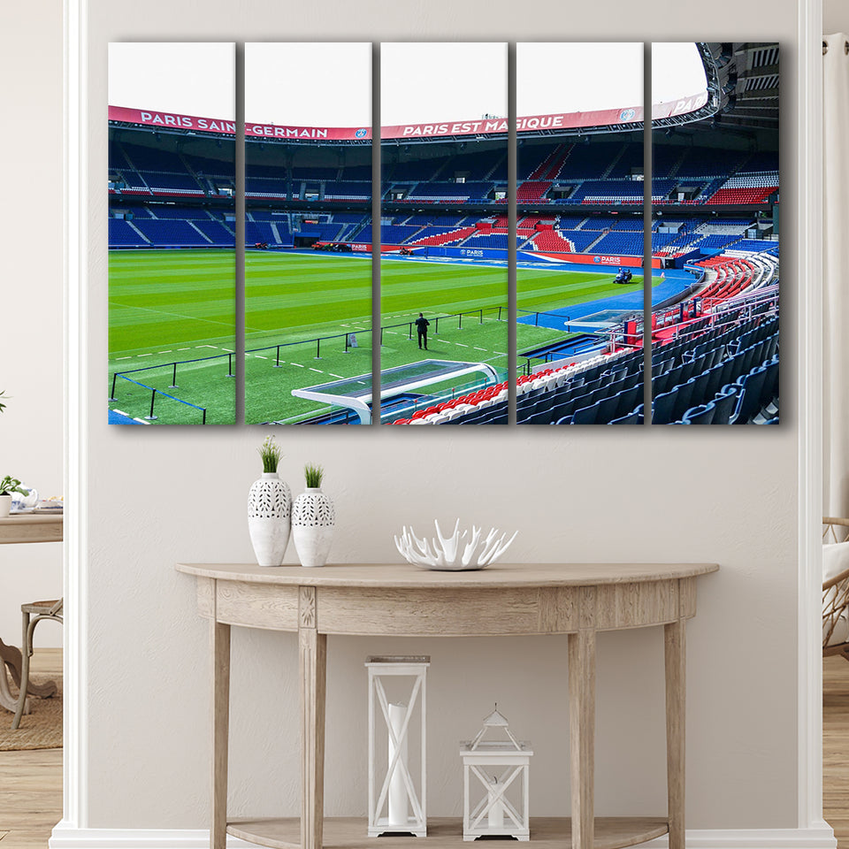 Paris Saint Germain Stadium Canvas Prints Parc Des Princes Wall,Multi Panels B,Sport Stadium Art Prints, Fan Gift