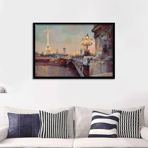 Parisian Evening Crop Framed Wall Art Prints - Framed Prints, Prints for Sale, Framed Art