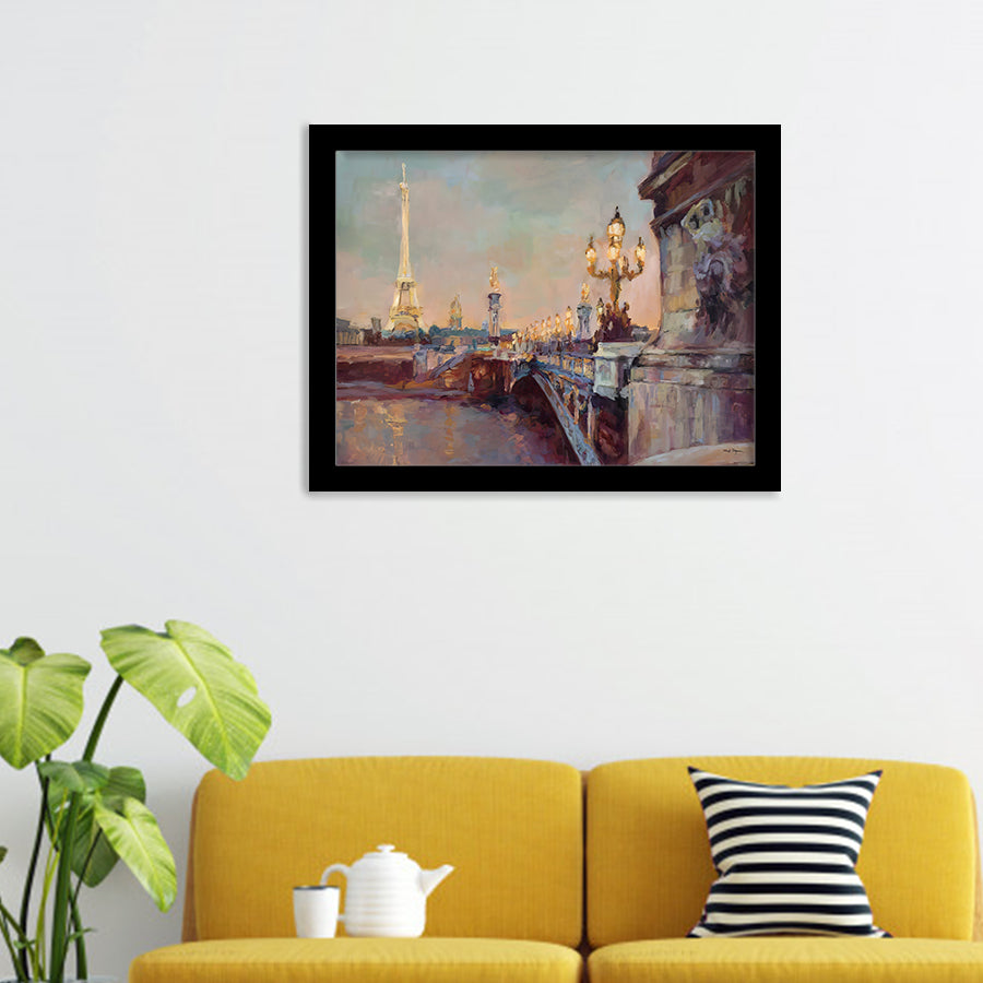 Parisian Evening Crop Framed Wall Art Prints - Framed Prints, Prints for Sale, Framed Art