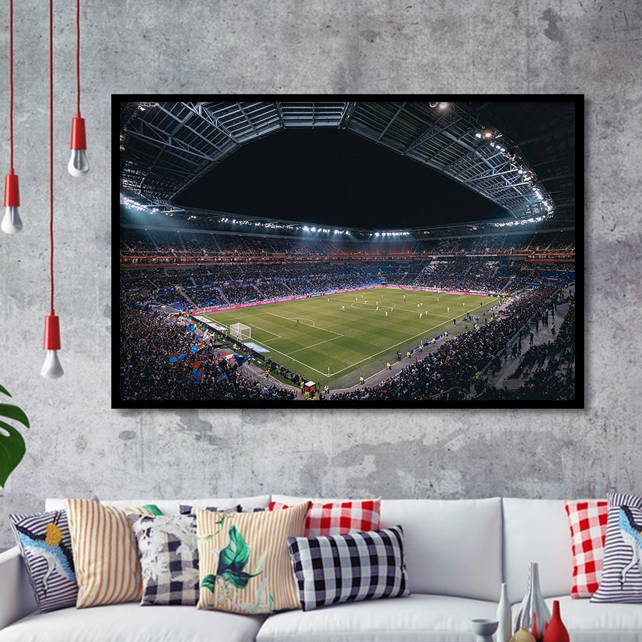 Park Olympique Lyonnais Stadium Art Prints Olympique Lyon Wall Art,Sport Stadium Art Prints, Fan Gift, Wall Decor
