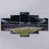 Park Olympique Lyonnais Stadium Canvas Prints Olympique Lyon Wall Art,Multi Panels,Sport Stadium Art Prints, Fan Gift