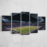 Park Olympique Lyonnais Stadium Canvas Prints Olympique Lyon Wall Art,Multi Panels,Sport Stadium Art Prints, Fan Gift