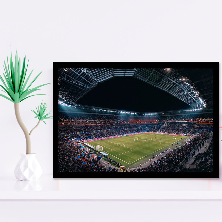 Park Olympique Lyonnais Stadium Art Prints Olympique Lyon Wall Art,Sport Stadium Art Prints, Fan Gift, Wall Decor