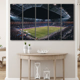 Park Olympique Lyonnais Stadium Canvas Prints Olympique Lyon Wall Art,Multi Panels B,Sport Stadium Art Prints, Fan Gift
