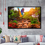 Parrot Jungle Framed Art Prints Wall Art Decor, Framed Picture, Home Decor