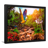 Parrot Jungle Framed Art Prints Wall Art Decor, Framed Picture, Home Decor