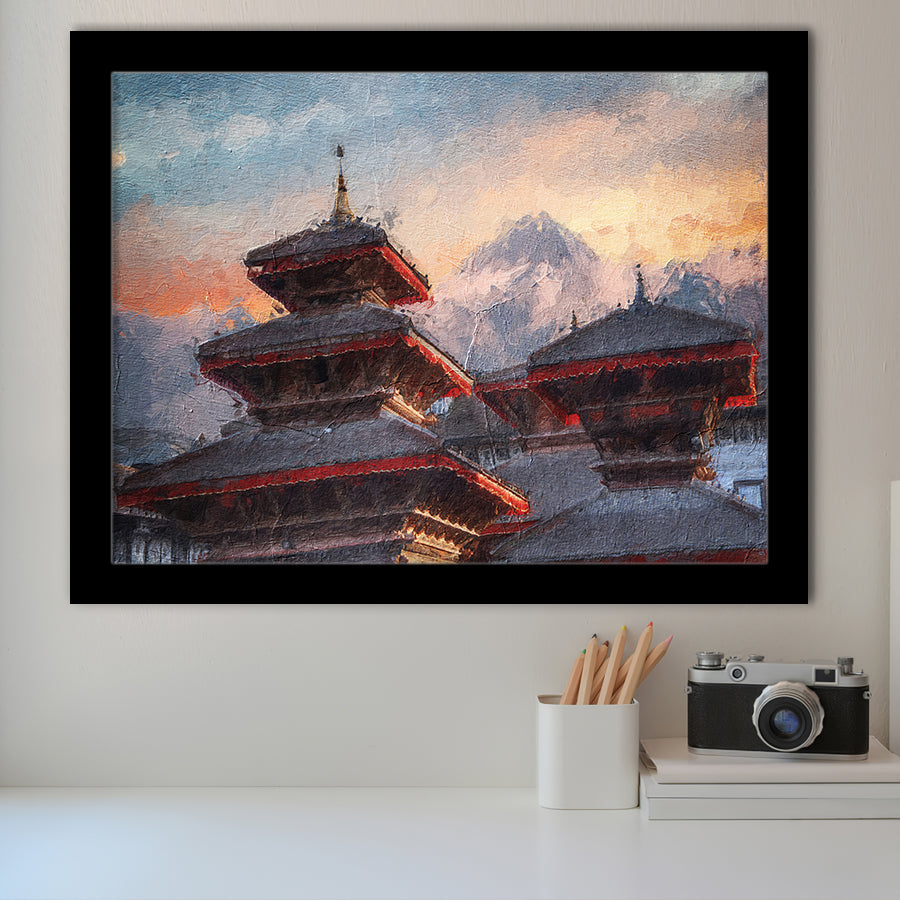 Patan Ancient City Framed Art Prints Wall Decor - Painting Prints, Framed Picture, Home Decor